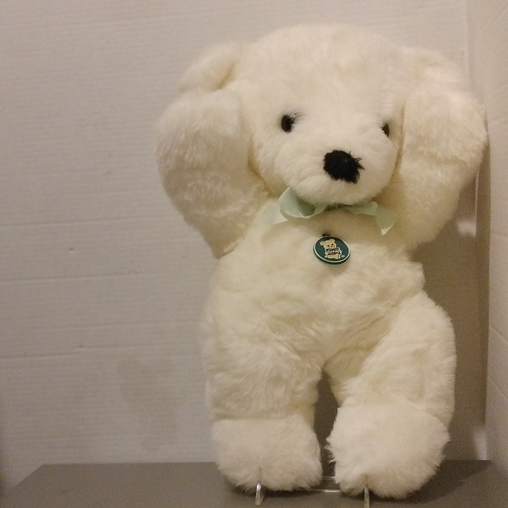 Vintage 1979 White Dakin Plush Teddy Bear
